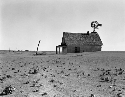 Fotografi taget 1938 norr om Dalhart, Texas. Foto: https://www.loc.gov/item/2017770620/